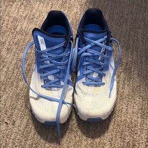 Blue and White Athletic Sneakers
